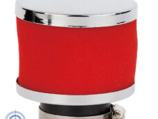 Rode powerfilter 39mm recht schuimelement voor Puch brommer carburateur