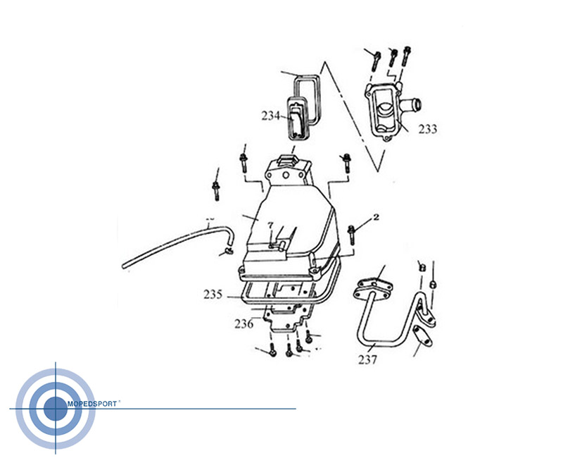 4takt 50cc China Scooter Deksel Membraan Qmb 139 / Gy6 Motor