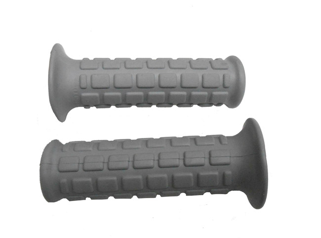 Lusito handvattenset grijs rubber 22/24mm 110mm voor Tomos Puch Kreidler