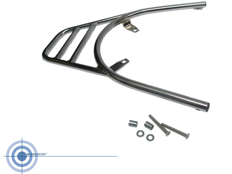 Chromen achterdrager voor Piaggio New Fly vanaf 2012 topkoffer