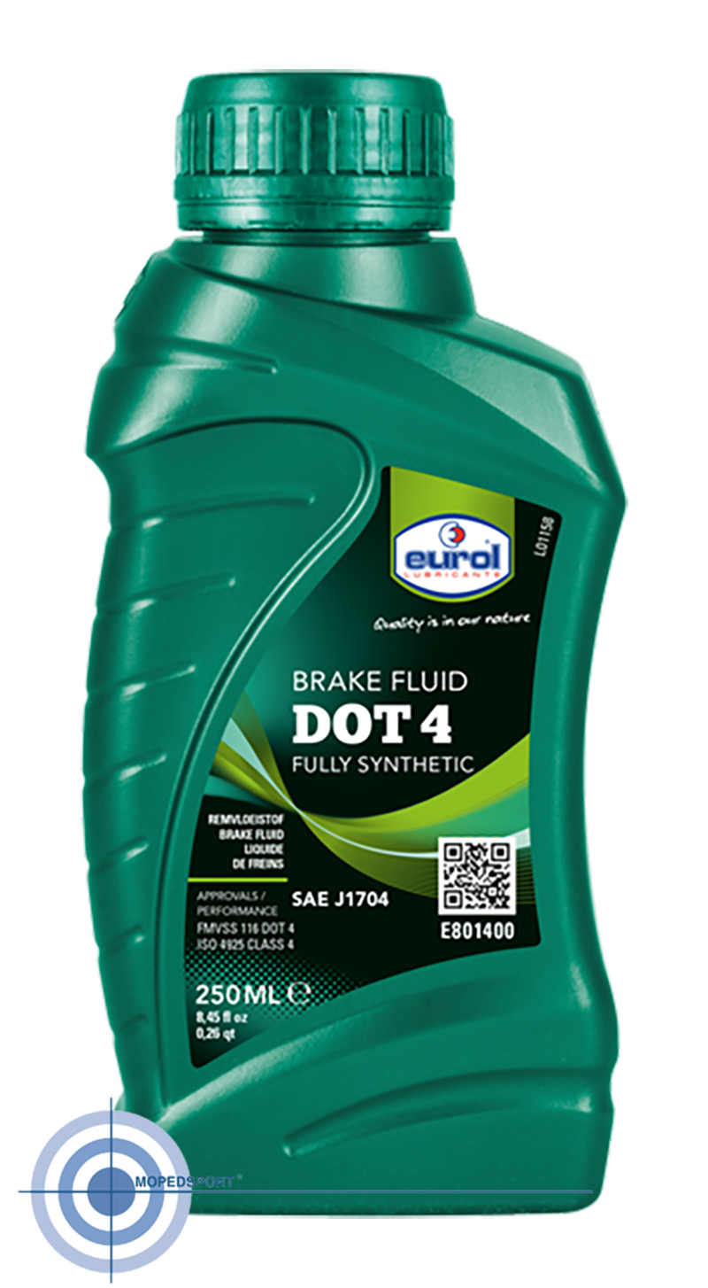 Universeel Remvloeistof / Remolie , Eurol, Dot4, Synthetisch 250ml.