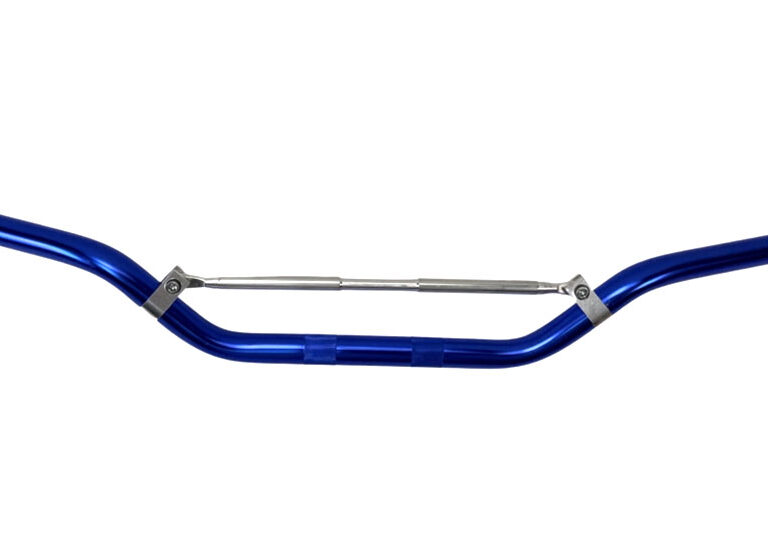 Blauw cross stuur 22mm universeel voor brommer en scooter