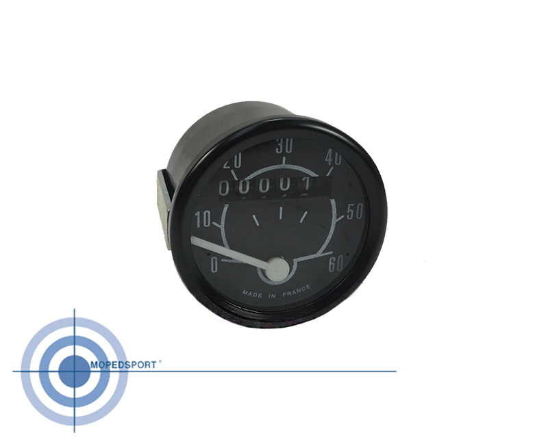 Universeel Km.teller / Klok 60km 48mm Met Houder Toerenteller - Niet Origineel - Past Op O.a. Solex
