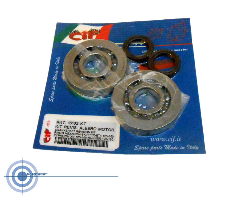 CIF krukaslagerset NTN Viton voor Piaggio Gilera 125-180cc 2-takt