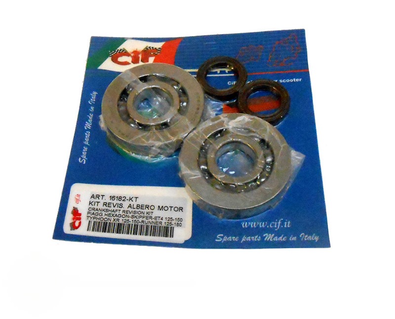 CIF krukaslagerset NTN Viton voor Piaggio Gilera 125-180cc 2-takt