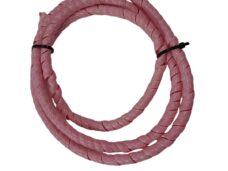 Universeel Kabel Hoes Geweven Roze / Roze 125cm Retro - Kabel Hoezen - Kabel Versierder - Beschermer Nos - Kleine Partij