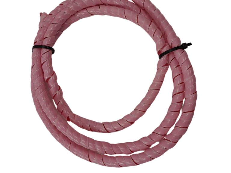 Universeel Kabel Hoes Geweven Roze / Roze 125cm Retro - Kabel Hoezen - Kabel Versierder - Beschermer Nos - Kleine Partij