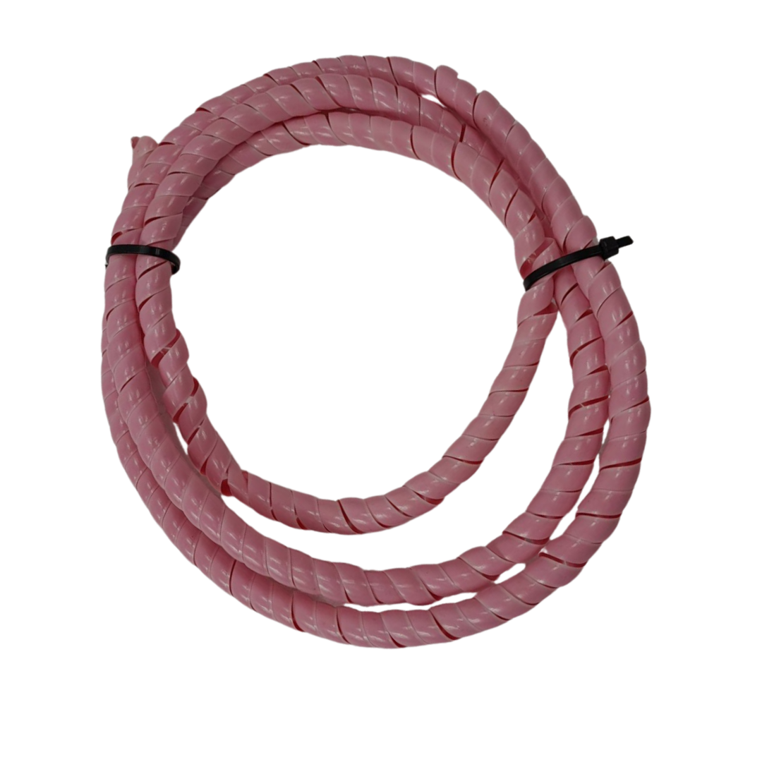 Universeel Kabel Hoes Geweven Roze / Roze 125cm Retro - Kabel Hoezen - Kabel Versierder - Beschermer Nos - Kleine Partij