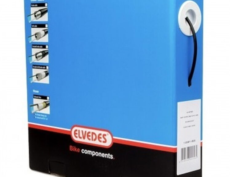 Elvedes zwarte buitenkabel 5mm teflon werkplaatsrol 30 meter universeel
