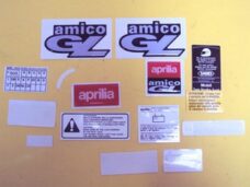 Aprilia Transferset Amico Gle Voor Zwart 8215428 Frame Delen Stickerset