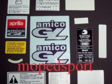 Aprilia Transferset Amico Gle Voor Rood 8215550 Frame Delen Stickerset
