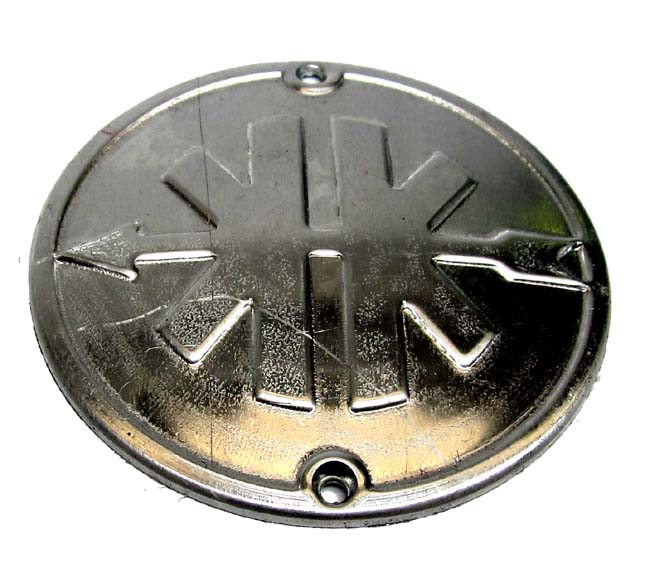 Kreidler rond embleem aluminium voor beenschild eiertank Florett