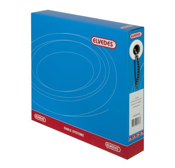 Universeel Bromfiets Puch Tomos Buitenkabel / Remkabel Zwart/chroom Mtr 10 Meter Op Rol 4.9mm Elvedes Teflon Kabel