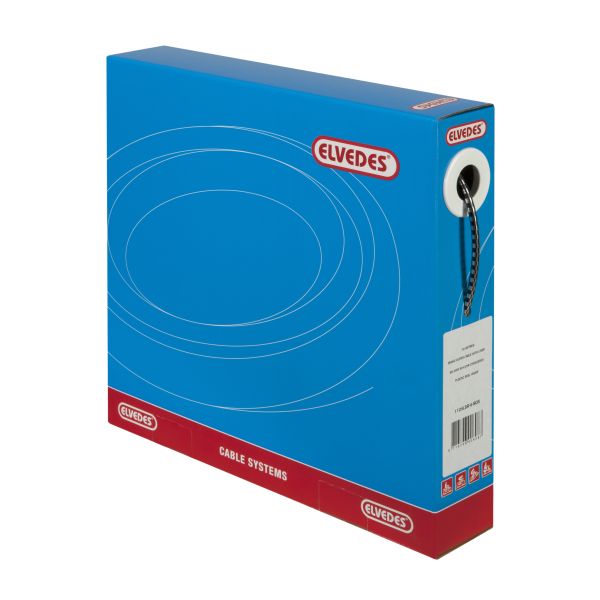 Universeel Bromfiets Puch Tomos Buitenkabel / Remkabel Zwart/chroom Mtr 10 Meter Op Rol 4.9mm Elvedes Teflon Kabel