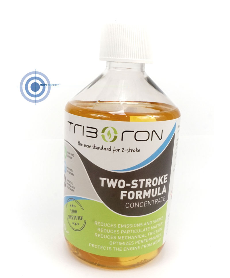 Triboron 2-takt Concentrate 500ml olievervanger voor brommer en scooter