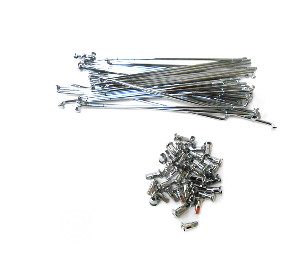 Spakenset 36 stuks 183mm chroom voor Kreidler Florett kleine naaf