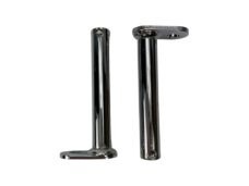 Kit de supports de clignotants avant chromés pour cyclomoteurs KS 517, 529 et 530 (référence Z519-16.618).