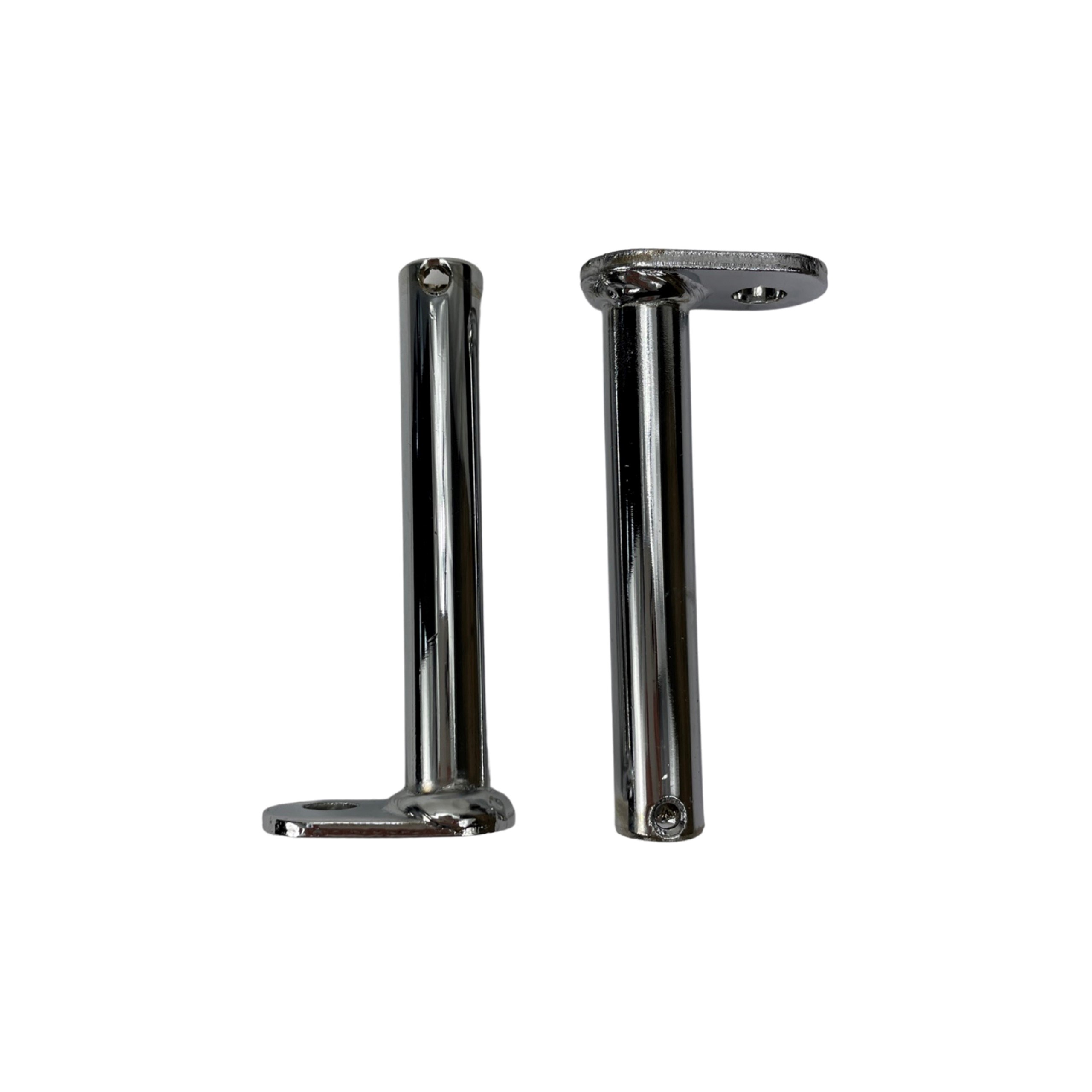 Bromfiets KS 517 529 530 knipperlicht / richtingaanwijzer steun set voorzijde chroom 517 / KS50 / GTS50 Z519-16.618