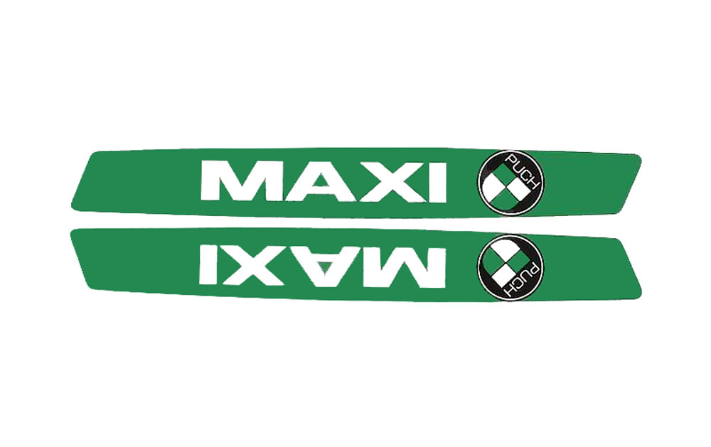 PUCH MAXI Tanktransferset Puch Maxi groen MAXI sticker set