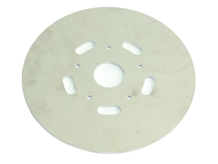 Puch Monza Grand Prix Remschijf Rvs - Diameter Binnenzijde: 39mm - Diameter Buitenzijde: 219mm - Diameter Boorgaten: 6mm - Hartafstand Boorgaten: 48mm
