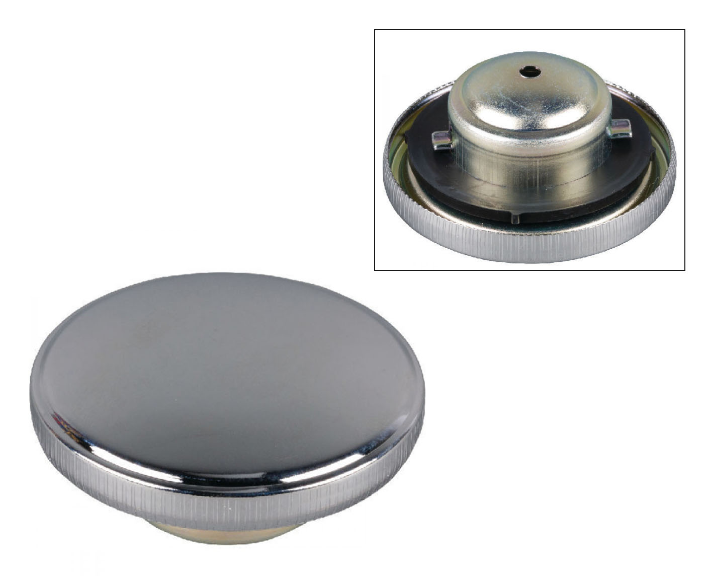 Honda MT tankdop 39mm chroom Honda MT5 / MT8 17620-402-010 CB50/S90/C90