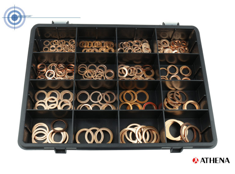 UNIVERSEEL BROMFIETS SCOOTER Box koper ringen - diverse afmetingen Shimring RING Athena