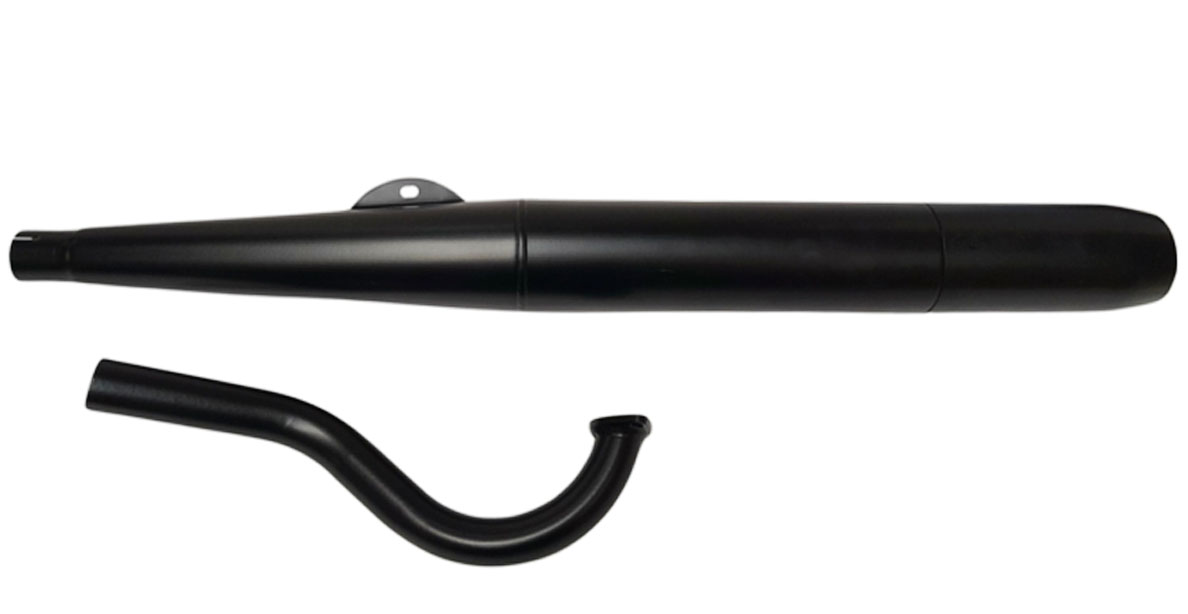 PUCH MAXI Uitlaat 28mm zwart sigaar snel- origineel model- als origineel KLEM IS 5605 APART BESTELLEN uitlaten * (uitlaat chrome is 1802)
