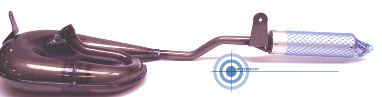 VESPA CIAO Uitlaat krul blank gelakt CIAO SI CITTA  22mm 