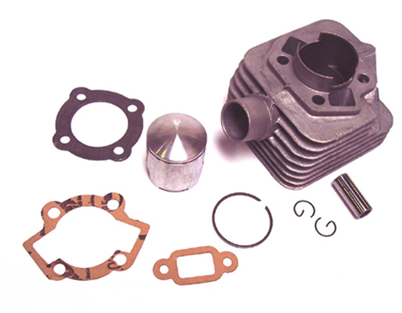 Kreidler cilinder+ zuiger 44mm 70cc geforceerde koeling Parmakit schuine inlaat 42105.00