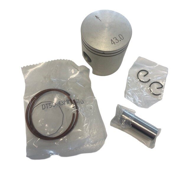 43-mm-Kolben aus dem Zubehörhandel für Yamaha DT50 MX Big-Bore-Zylinder