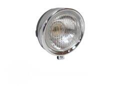 Puch Maxi koplamp rond - zwarte achterkant - vintage