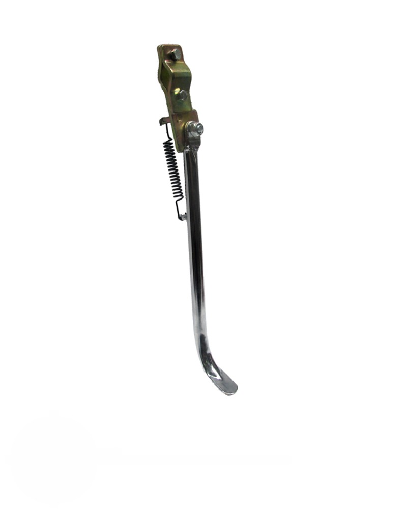 Universele chromen jiffystand 34cm zijstandaard voor brommer en moped