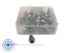 Galvaniserede unbrakobolte M6 x 10 mm DIN 912 sæt med 25 stk.