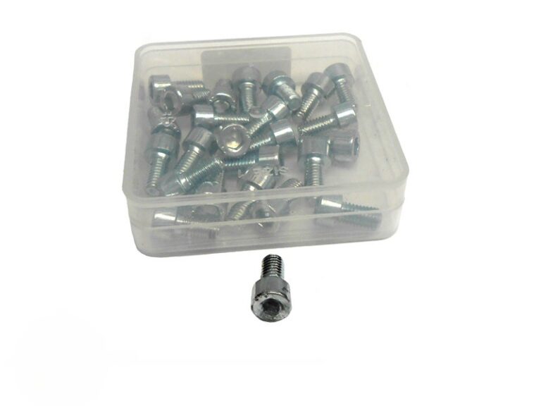 Set van 25 verzinkte M6 x 12mm inbusbouten DIN 912 voor scooter en brommer