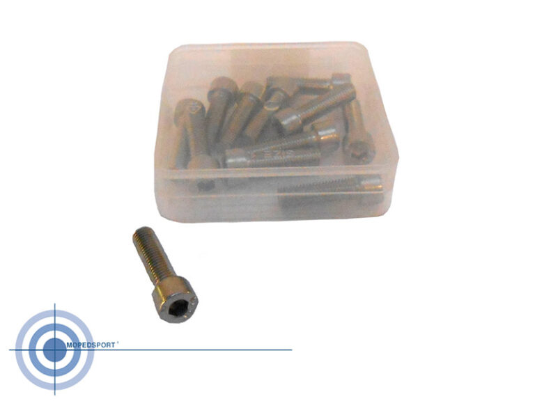 Set van 12 verzinkte inbusbouten M6 x 25mm DIN 912 voor scooter en brommer