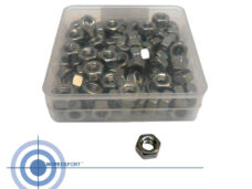 Zelfborgende M6 RVS moeren met nylon ring set 100 stuks
