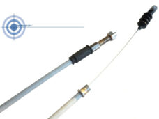 Complete grijze schakelkabel 266-05.704 voor brommer met nippels