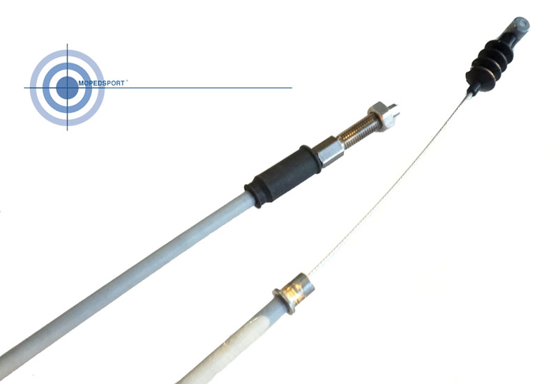 Complete grijze schakelkabel 266-05.704 voor brommer met nippels