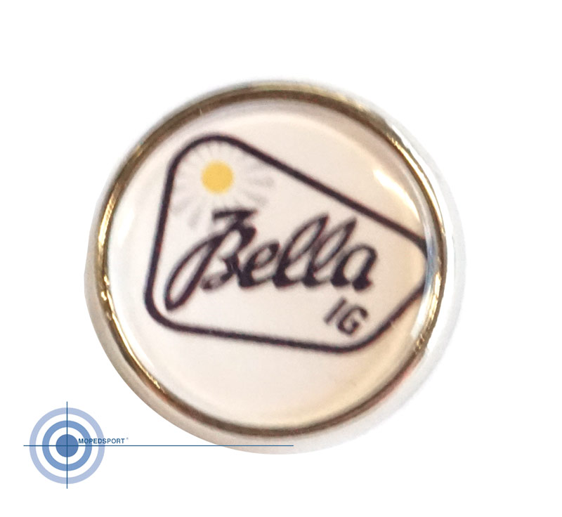 Pin speld button 2cm Bella zwart wit scooter accessoire