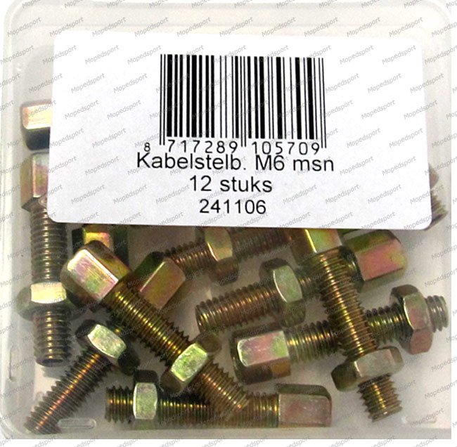 Universeel Kabelstelbout M6x32 Msn Per 12 Stuks M6x32
