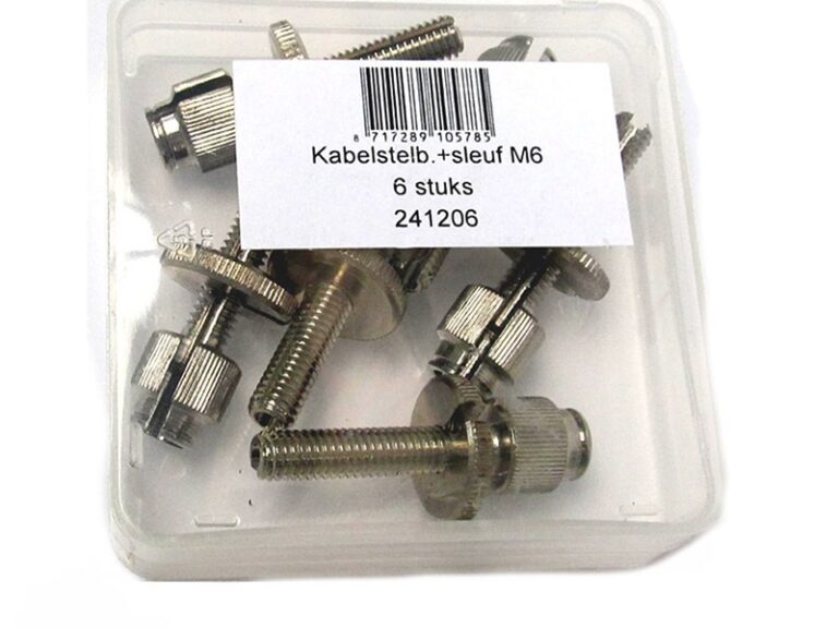 Universeel Yamaha Kabelstelbout M6 Met Sleuf Per 6 Stuks