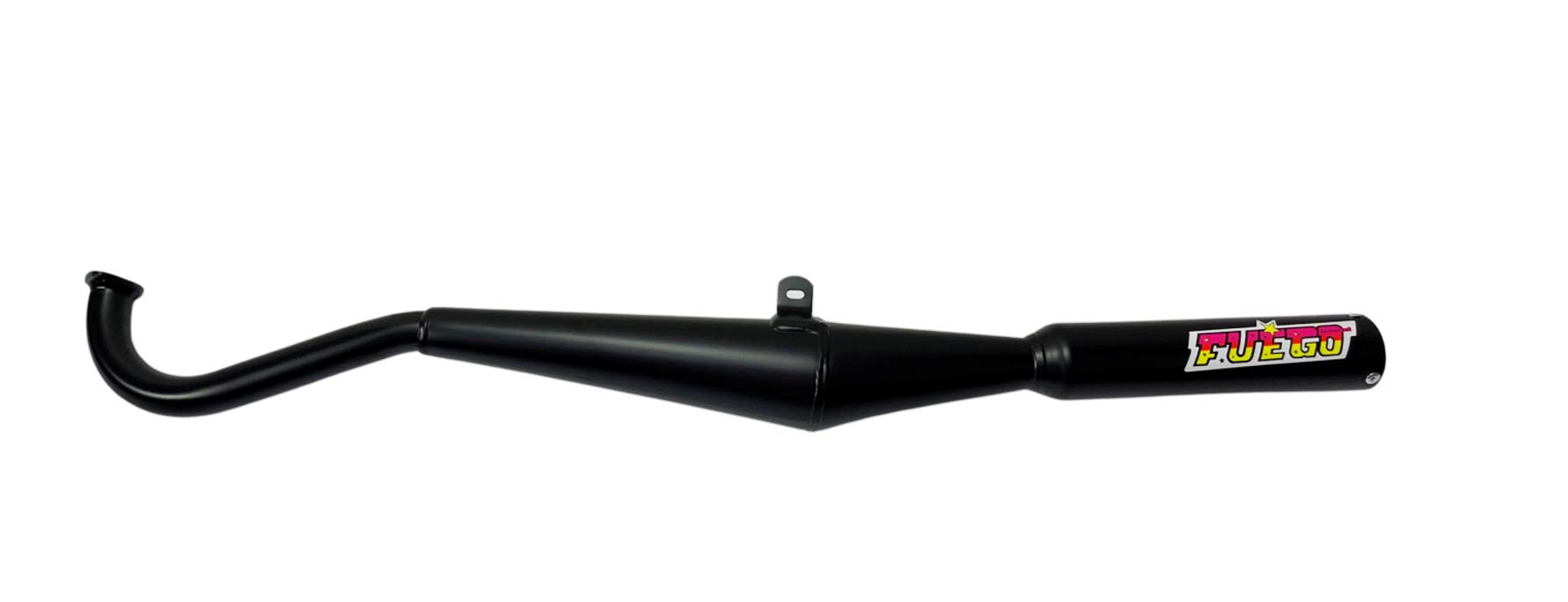 PUCH MAXI Uitlaat Zwart - 24mm Boss Fuego
