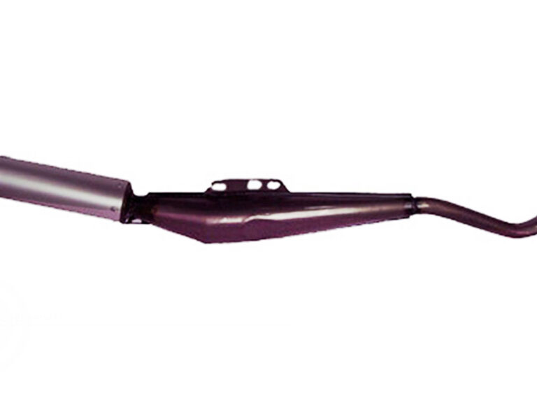 Puch Maxi Uitlaat, Expansie Demper Blank Bullet Met Aluminium Einddemper- 24mm Bocht