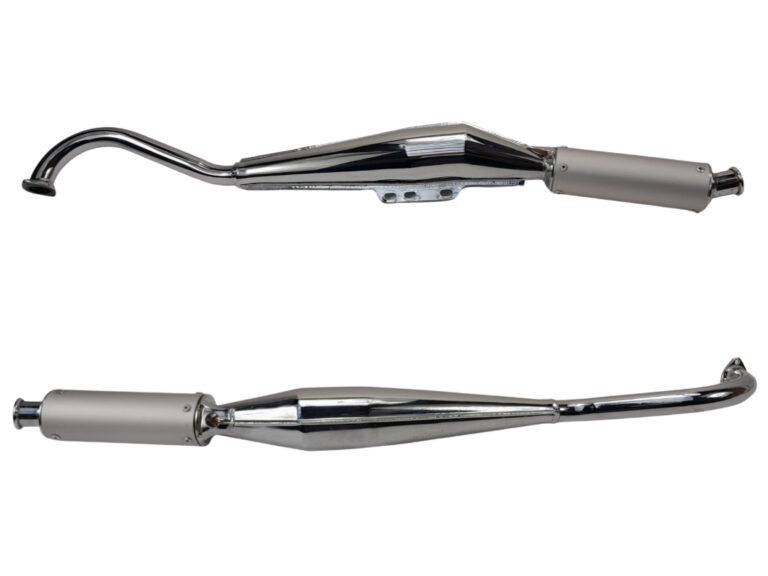 PUCH MAXI Uitlaat chroom Expansie met ALU einddemper- 24mm bocht