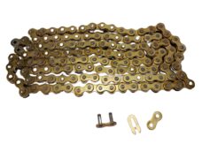Yaban 415H aandrijfketting goud 128 schakels voor Puch Maxi en Tomos