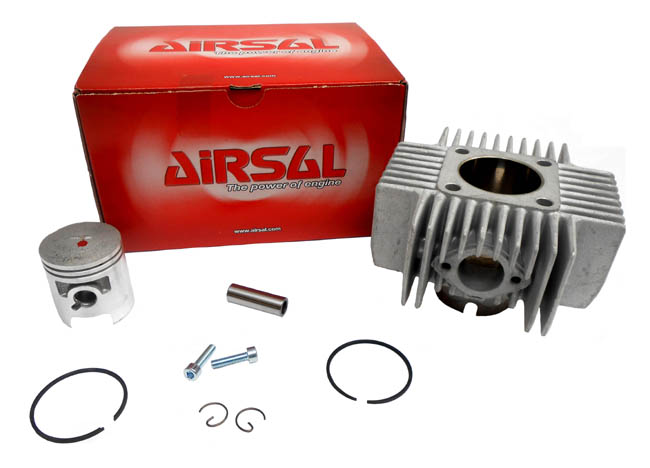 Airsal 43,5mm 60cc aluminium cilinderkit met zuiger voor Morini M1