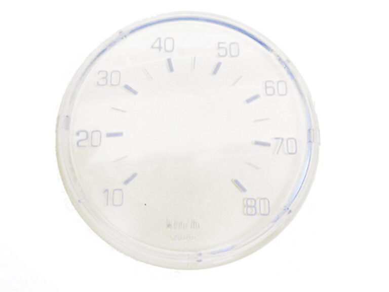 Plastic tellerglas voor Kreidler kilometerteller tot 80 km/h