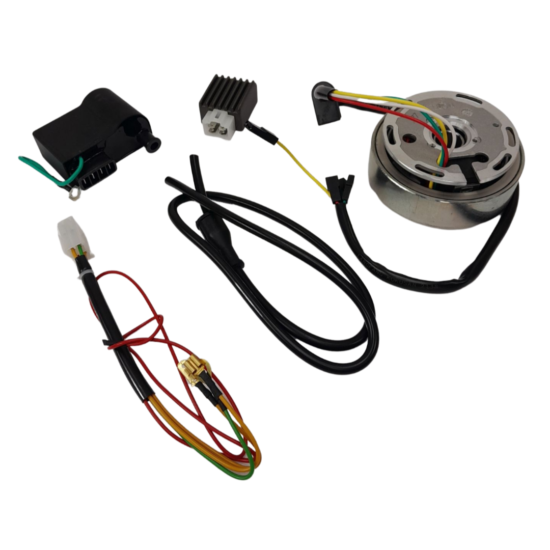 BROMFIETS KS 517 529 530 Ontsteking +Vliegwiel compleet 6v. 80/125cc KOKUSAN ELEKTRISCHE DELEN