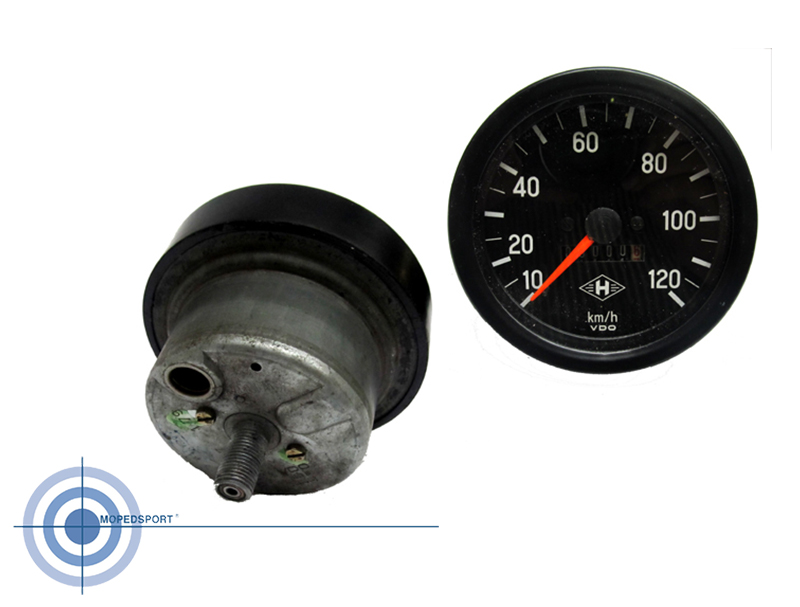 Gereviseerde VDO snelheidsmeter 120 km/u 60mm voor Kreidler en Sachs bromfiets
