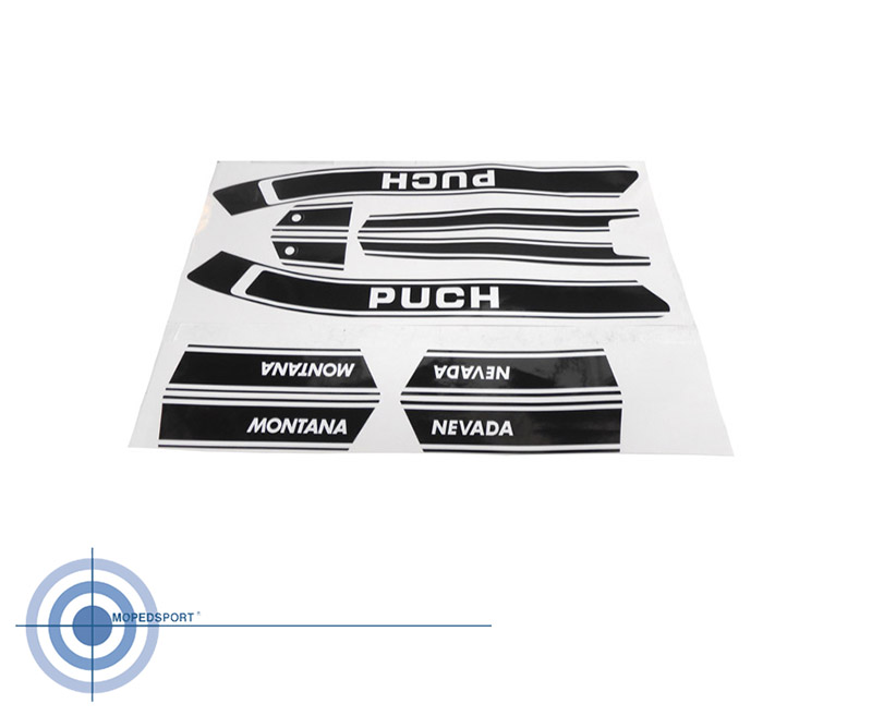 Complete stickerset voor Puch Nevada en Montana brommer